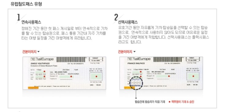 유레일 패스 안내 (글로벌 패스, 셀렉트 패스)