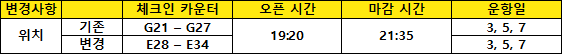 [스쿠트항공] 2018년 체크인 카운터 위치 변경 및 운영 안내